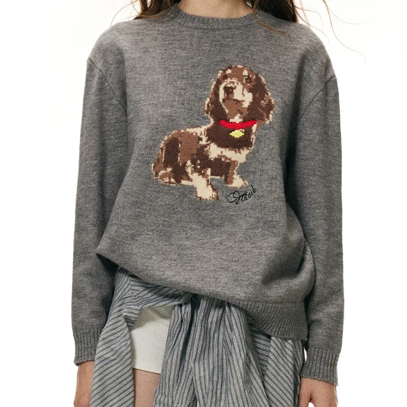 Cozy Puppy Knit Sweater