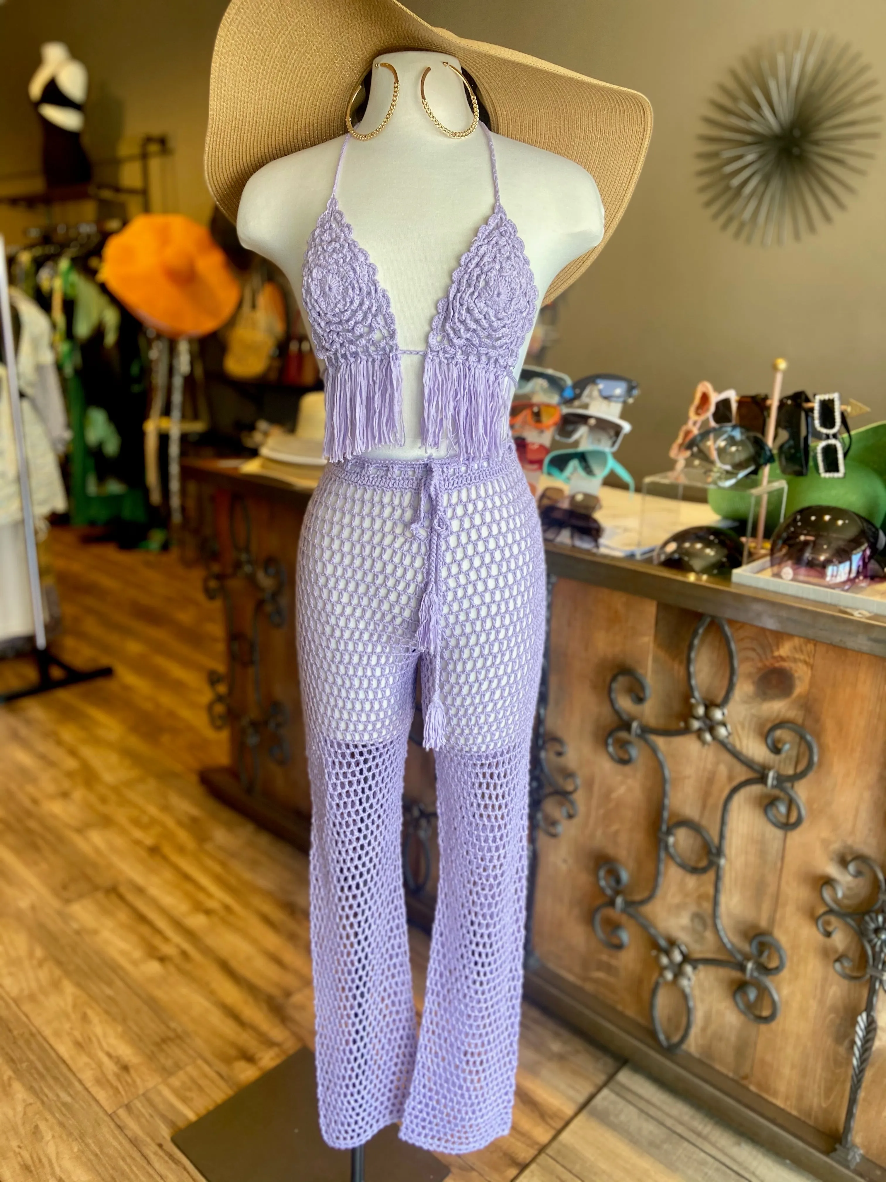 Crochet Bra & Pants Set FINAL SALE