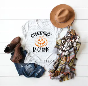 Current Mood Pumpkin Shirt | Unisex V Neck