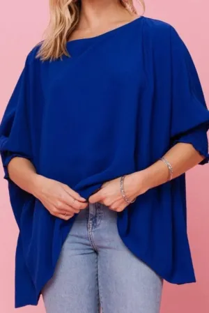 Dakota Royal Blue Blouse