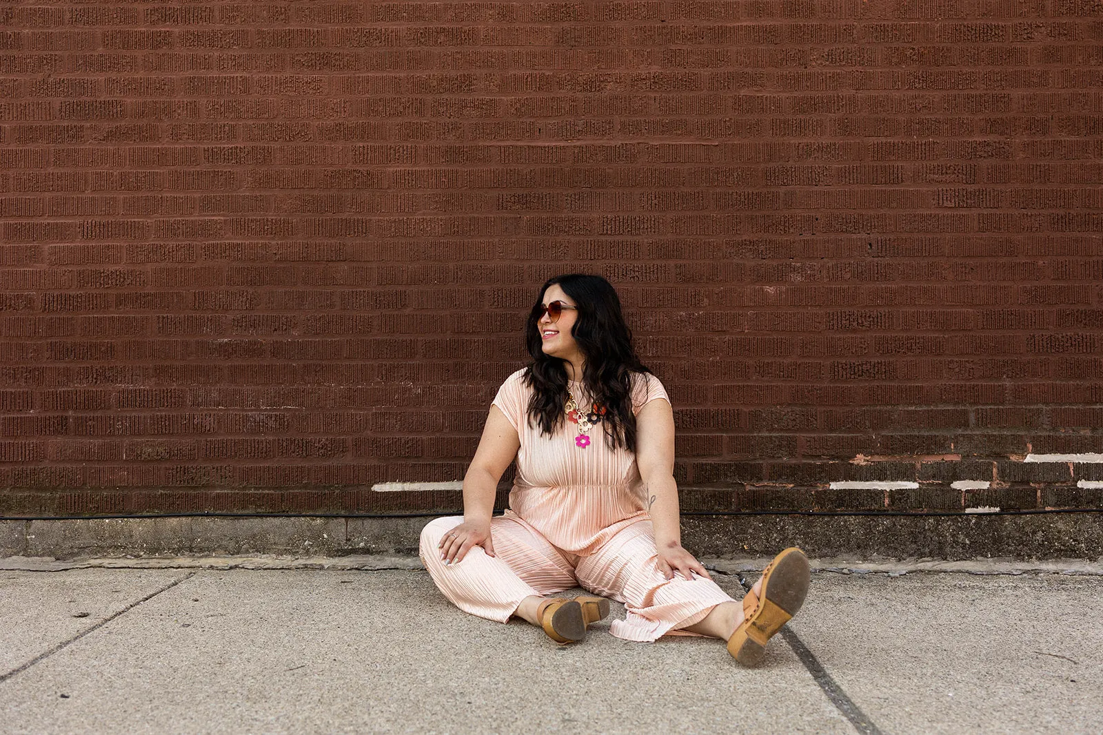 darcy short sleeve in peach