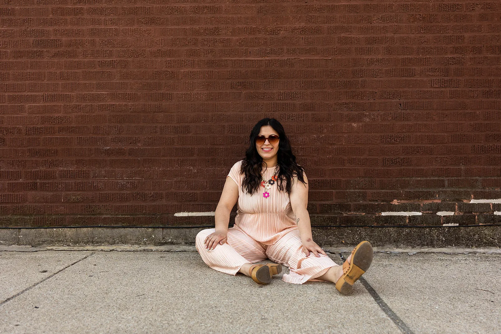 darcy short sleeve in peach