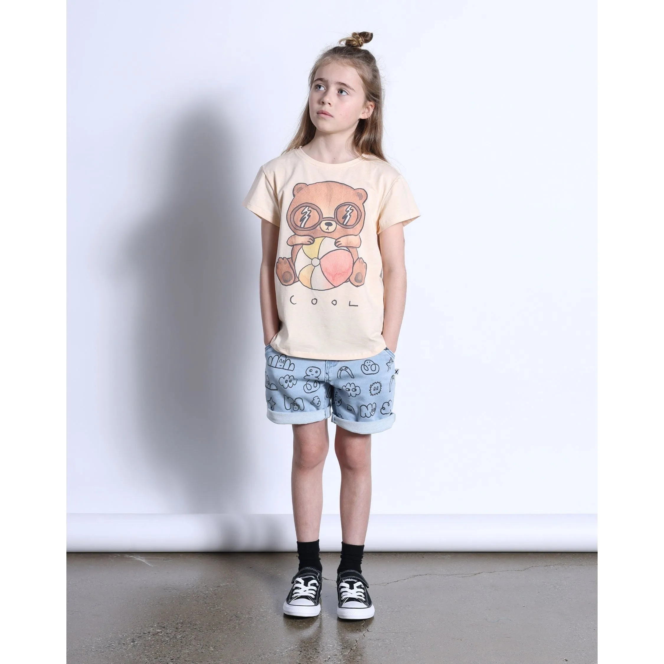Drawings Denim Short- Washed Blue