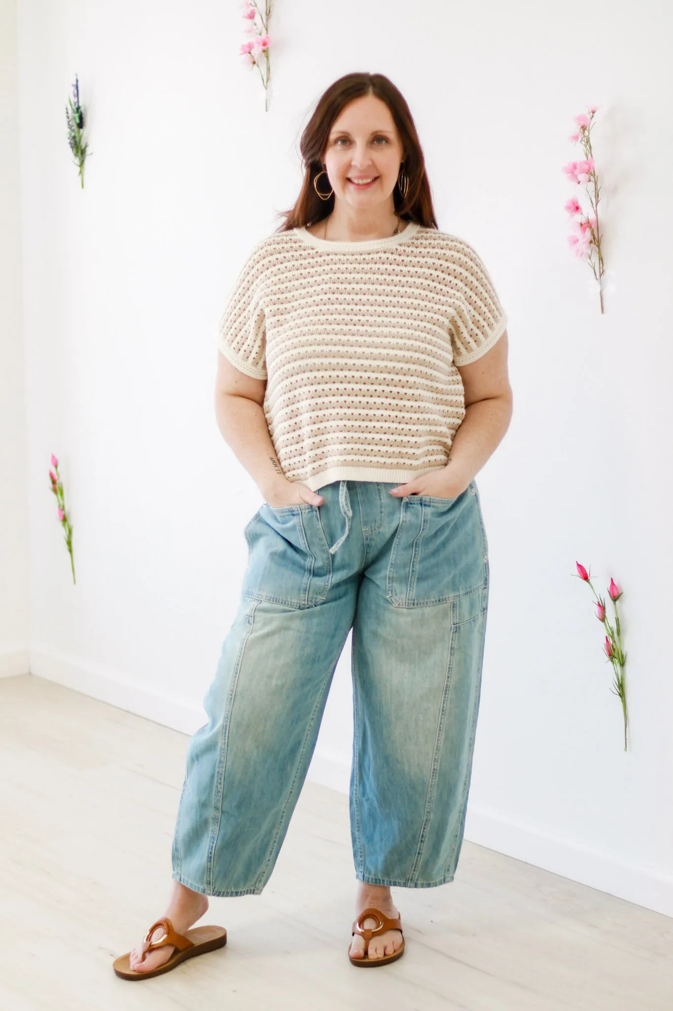 Dreaming of Paradise Crochet Top in Khaki