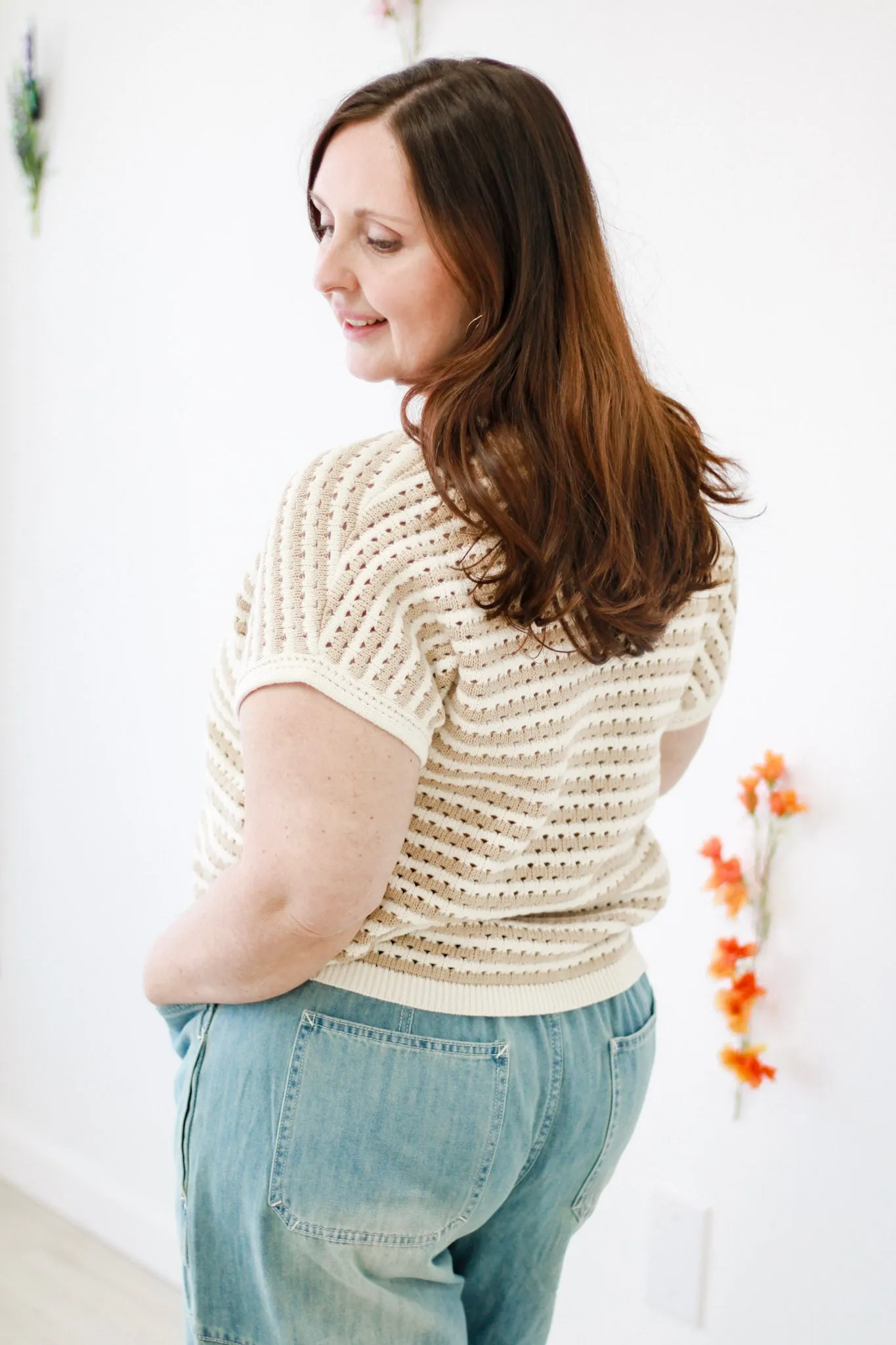 Dreaming of Paradise Crochet Top in Khaki