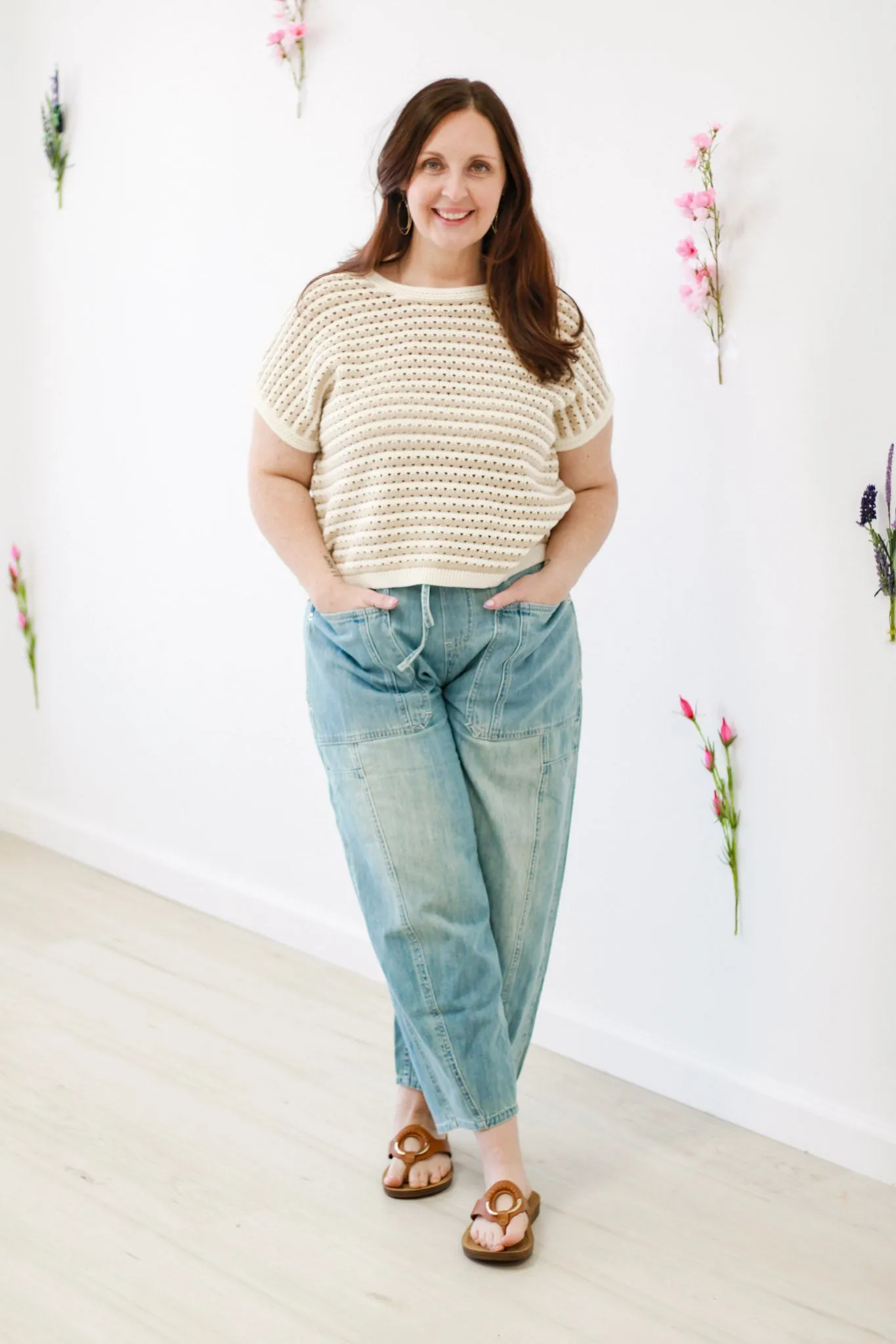 Dreaming of Paradise Crochet Top in Khaki
