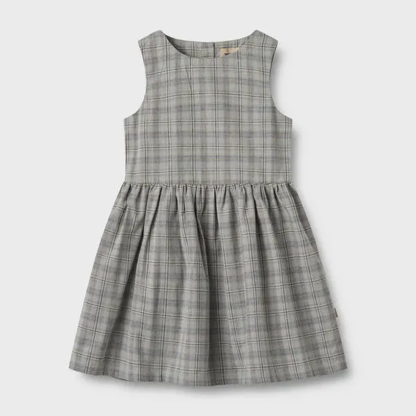 Dress Thelma in Cloudy Blue Check