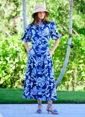 Edie Top in Grand Entrance Navy by Elizabeth James