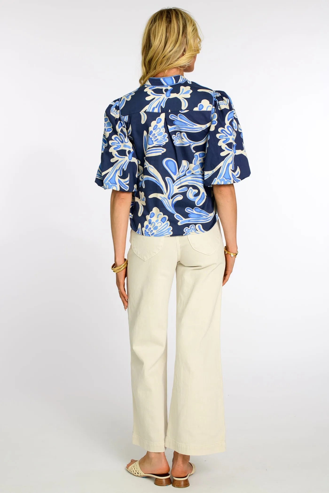 Edie Top in Grand Entrance Navy by Elizabeth James