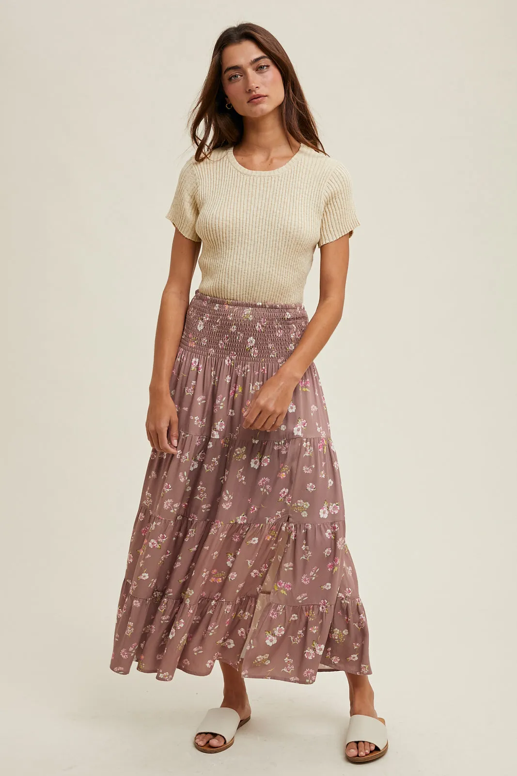 Ellie Ribbed Top-Oatmilk