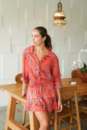 ELLIOT Shirt (Red Floral)