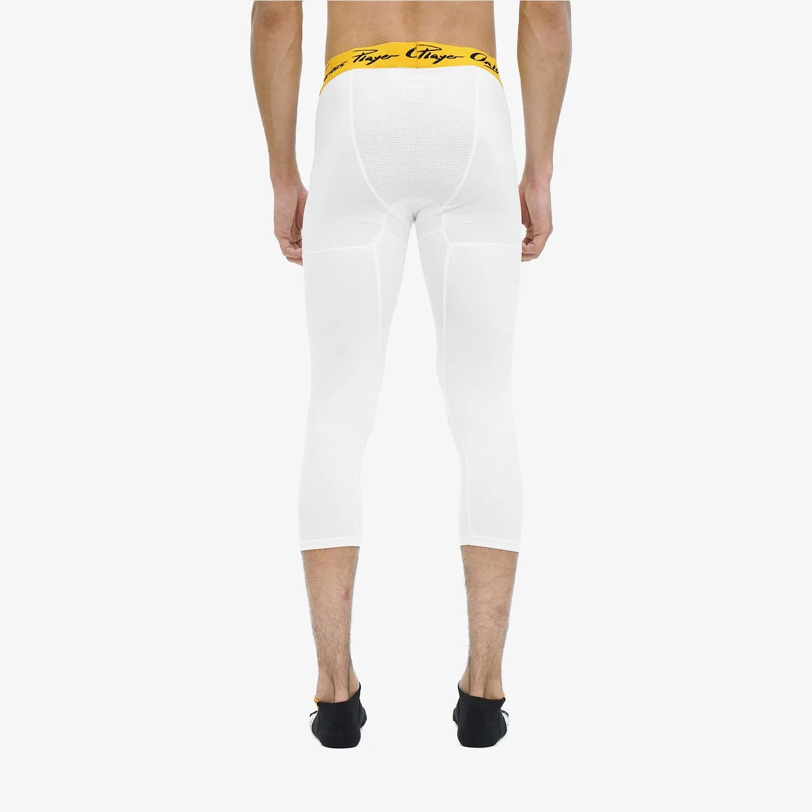 Essential Cropped Compression Leggings - White
