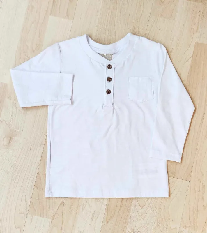 Essential Henley - White