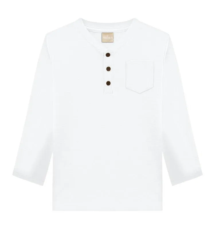 Essential Henley - White