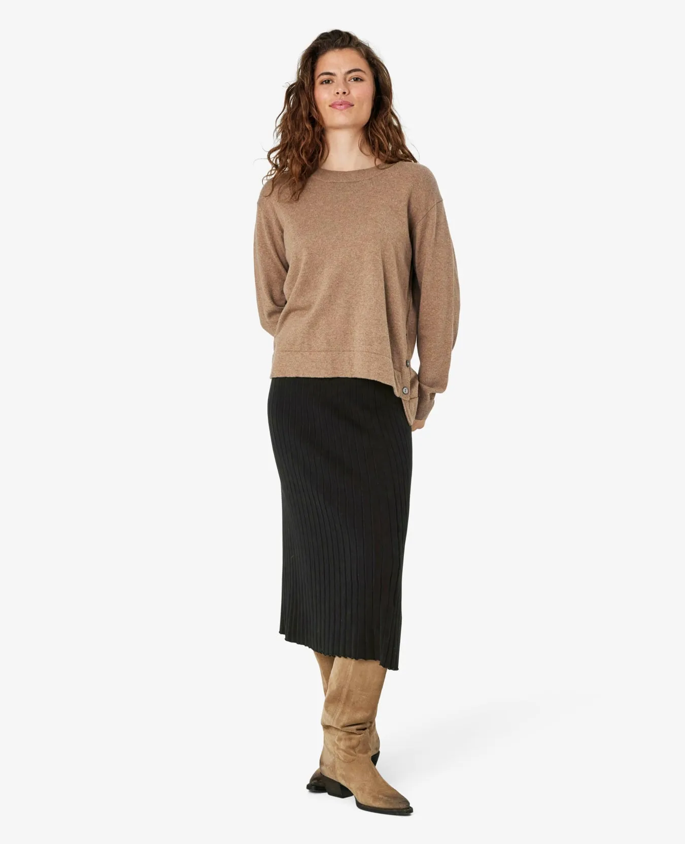 ESTELLENN CASHMERE MIX PULLOVER