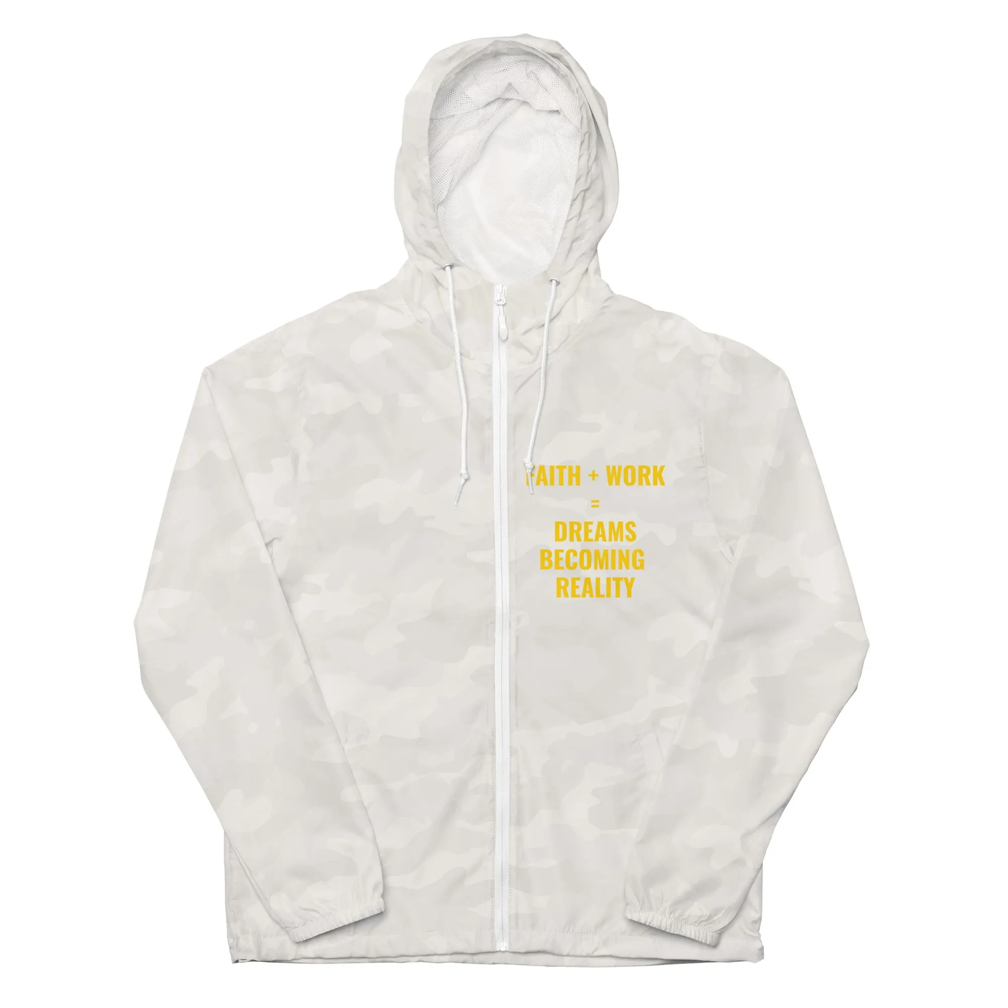 Faith Plus Work Unisex lightweight zip up windbreaker
