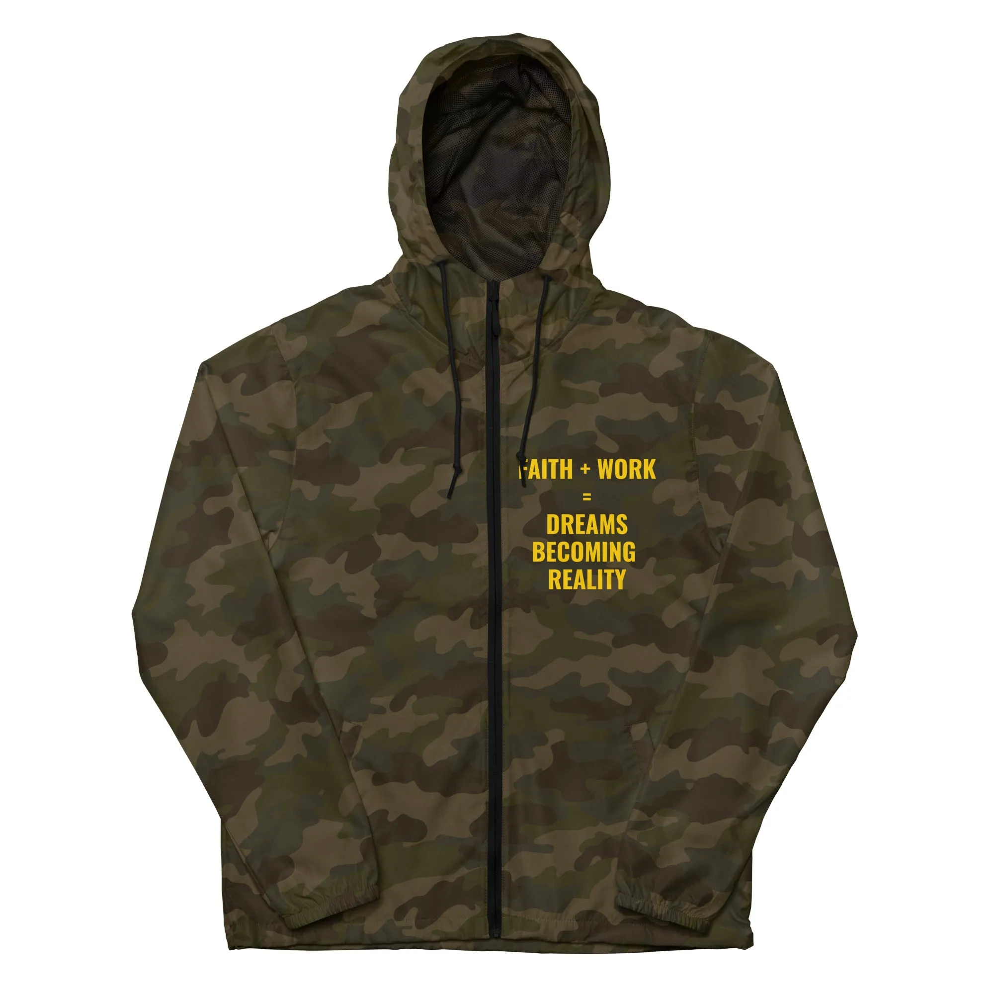 Faith Plus Work Unisex lightweight zip up windbreaker