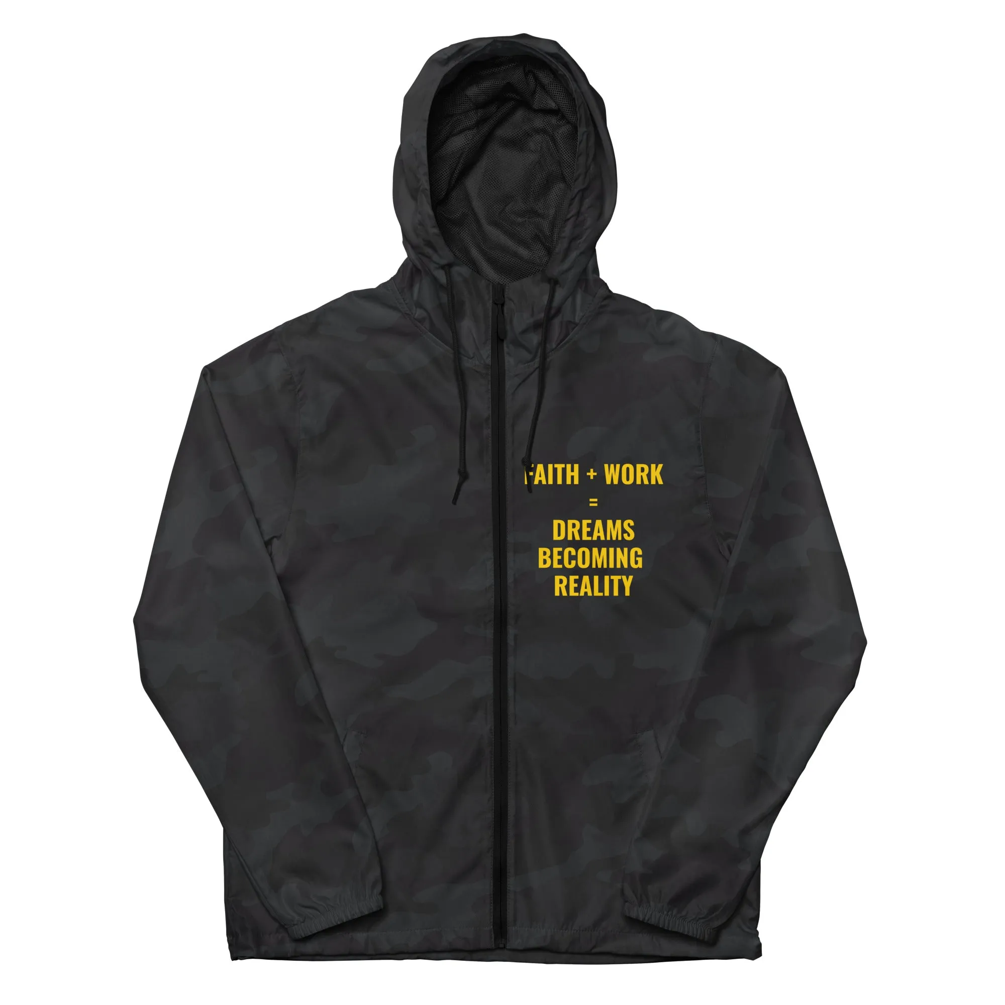 Faith Plus Work Unisex lightweight zip up windbreaker