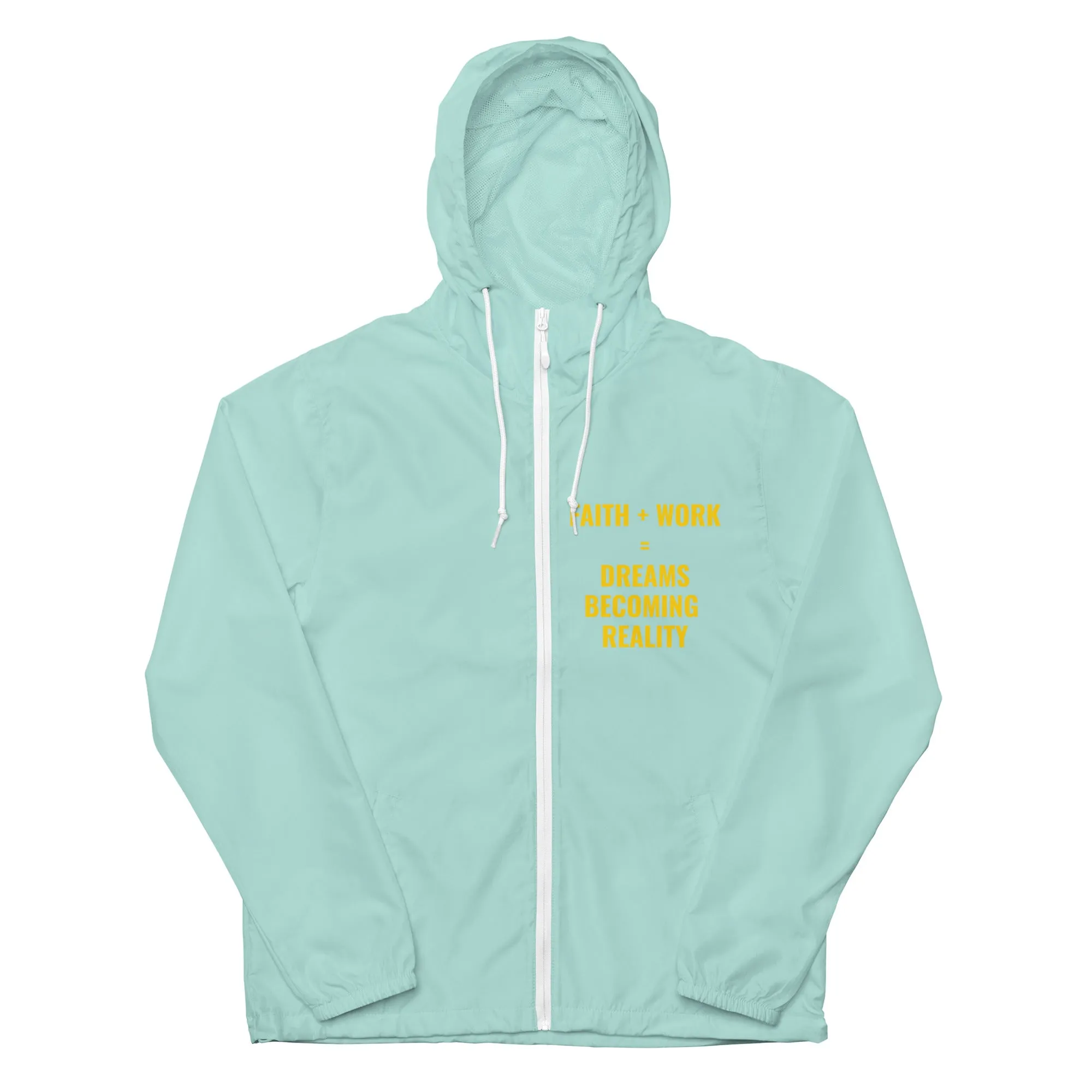 Faith Plus Work Unisex lightweight zip up windbreaker