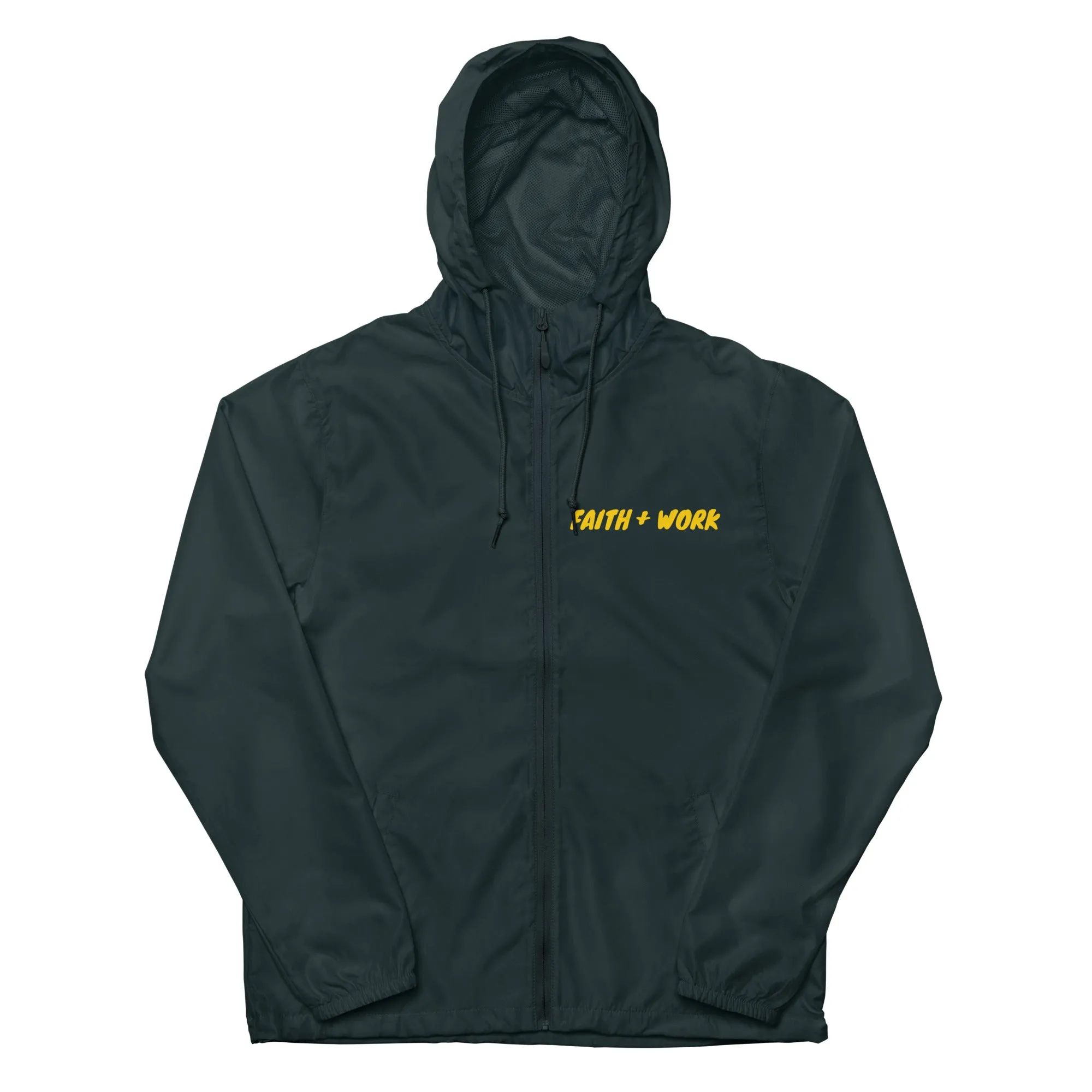 Faith   Work Unisex lightweight zip up windbreaker