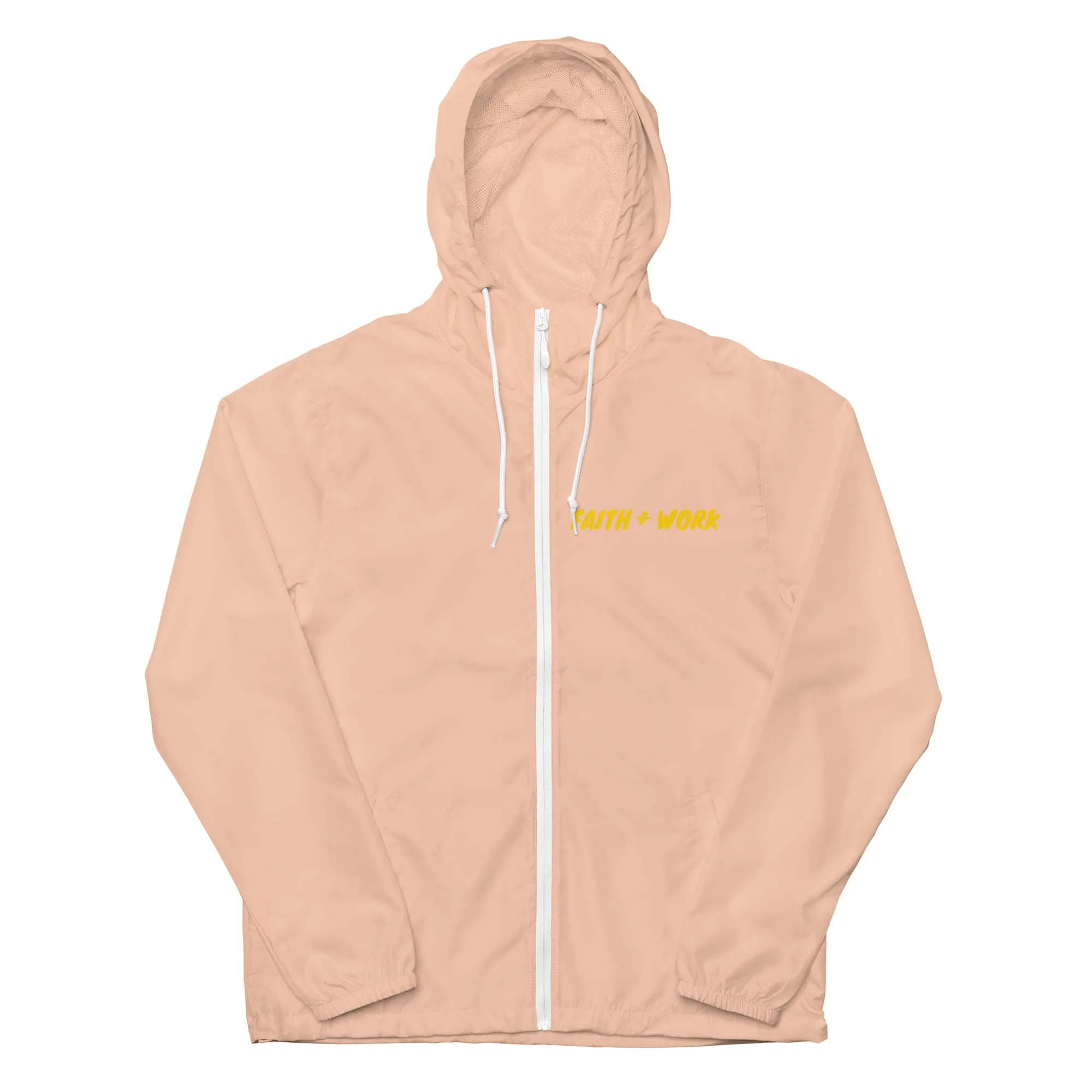 Faith   Work Unisex lightweight zip up windbreaker