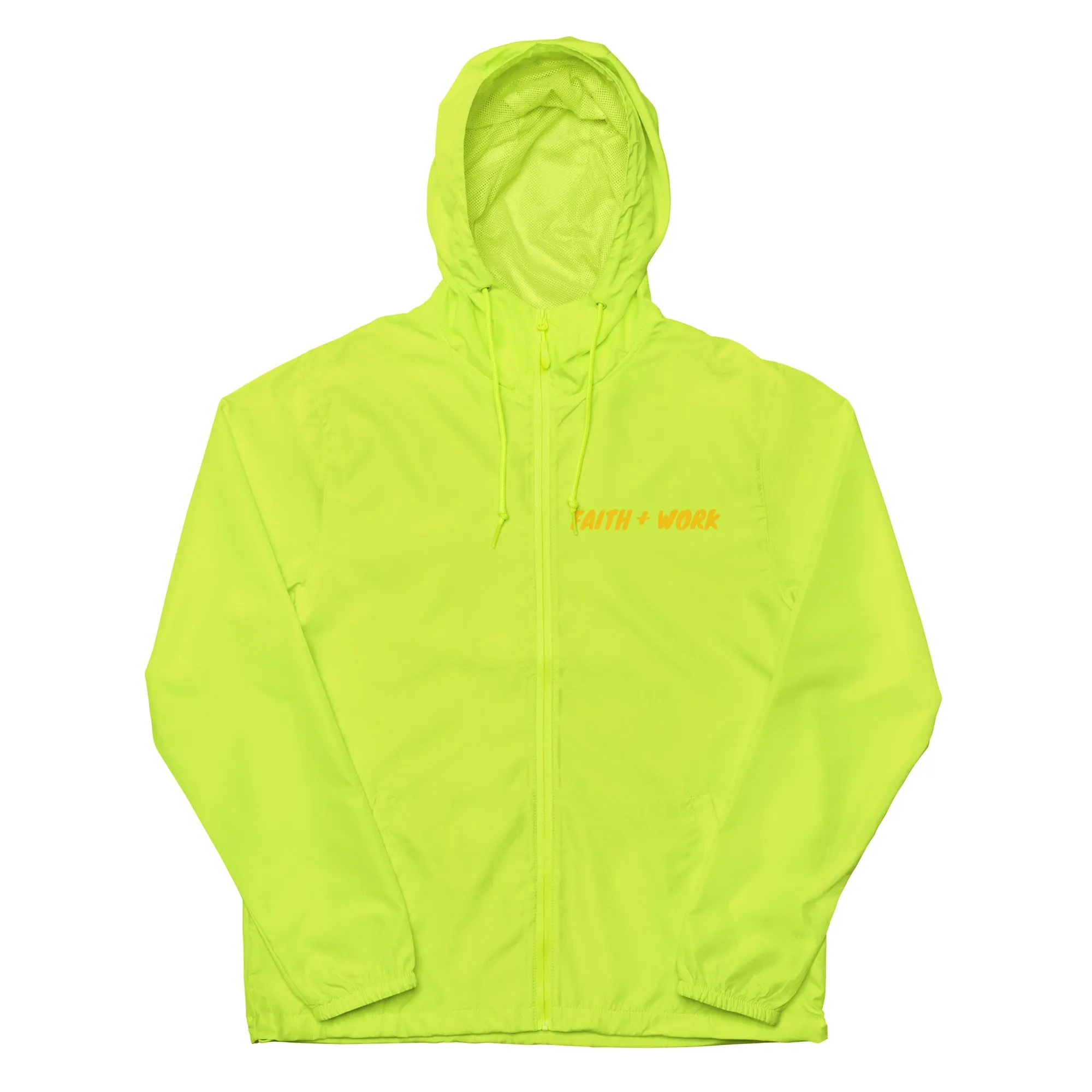 Faith   Work Unisex lightweight zip up windbreaker