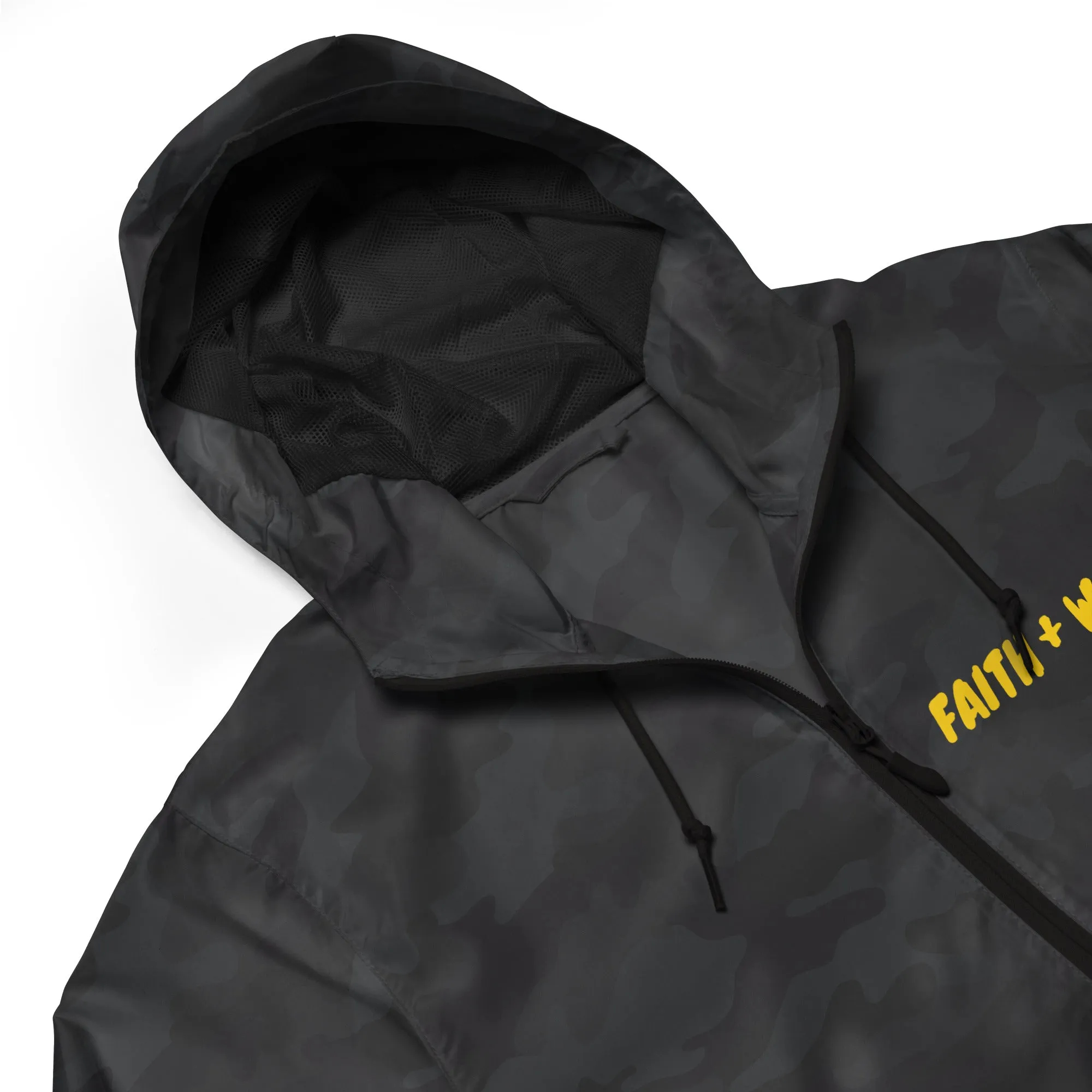 Faith   Work Unisex lightweight zip up windbreaker