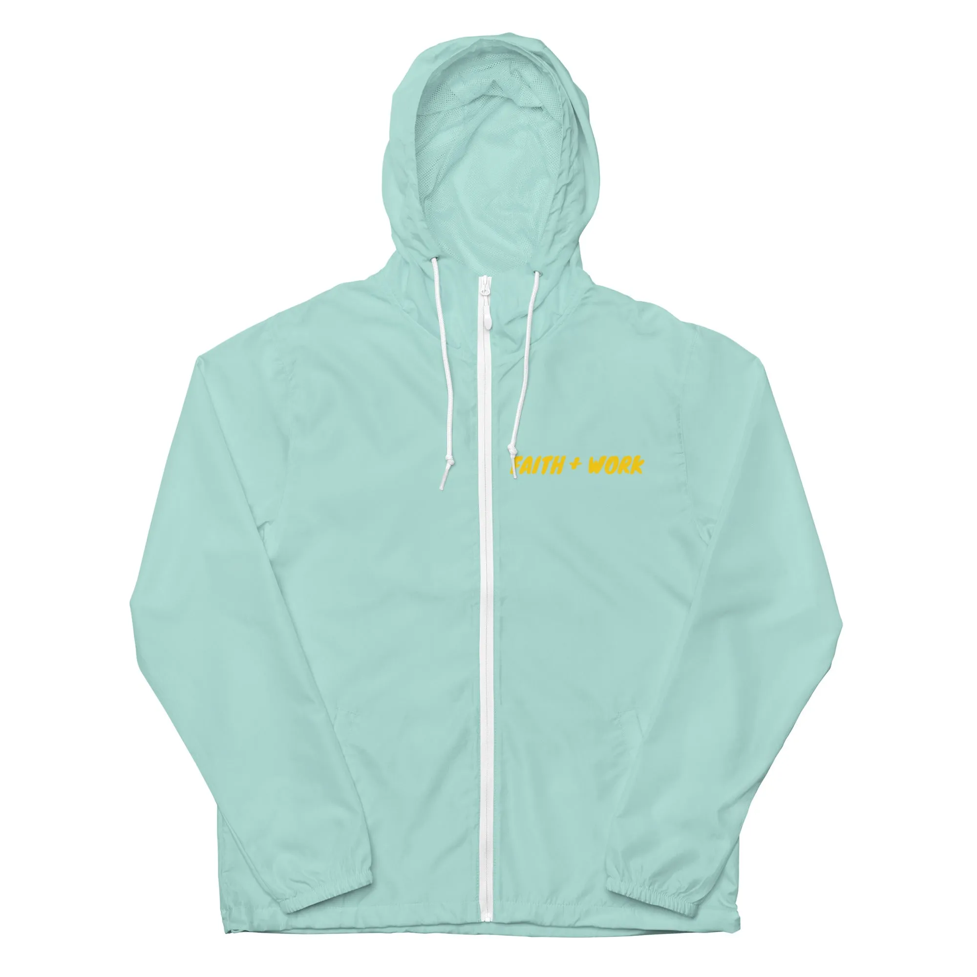 Faith   Work Unisex lightweight zip up windbreaker