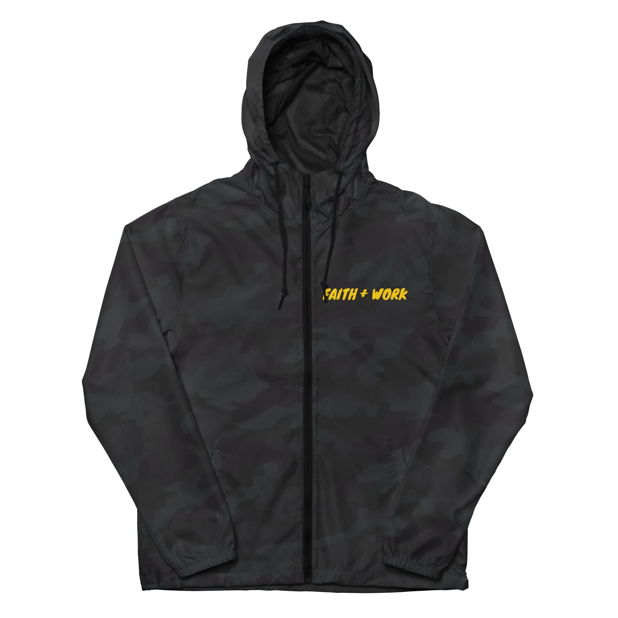 Faith   Work Unisex lightweight zip up windbreaker