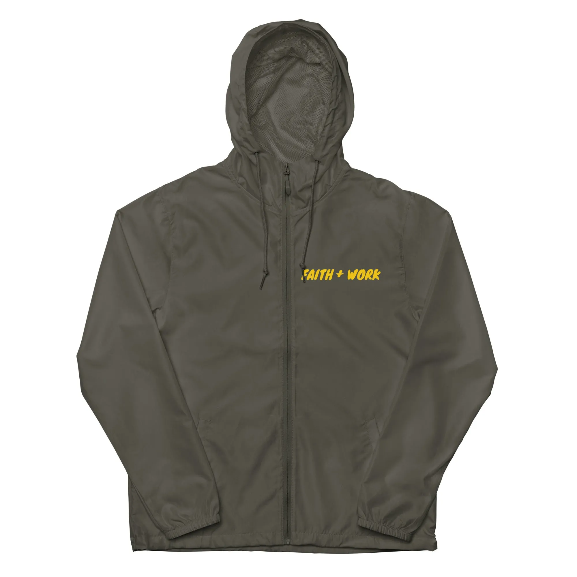 Faith   Work Unisex lightweight zip up windbreaker