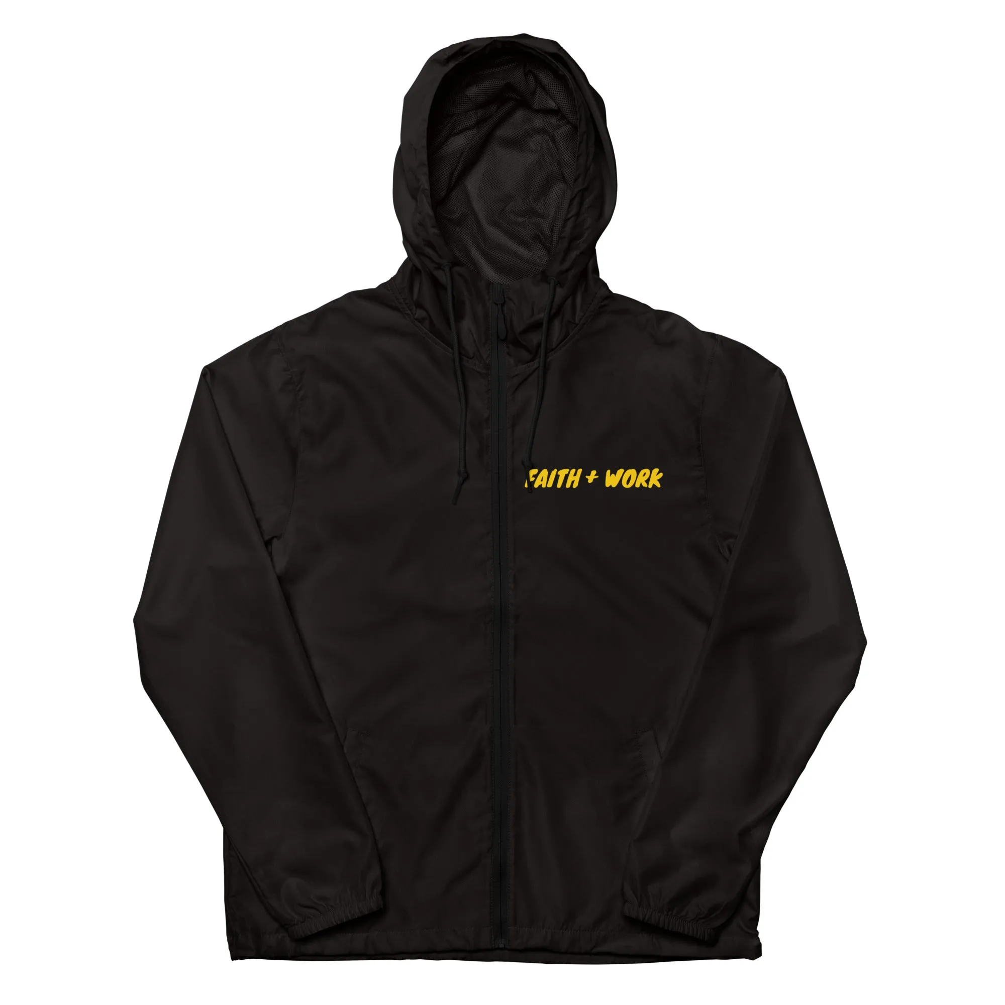 Faith   Work Unisex lightweight zip up windbreaker