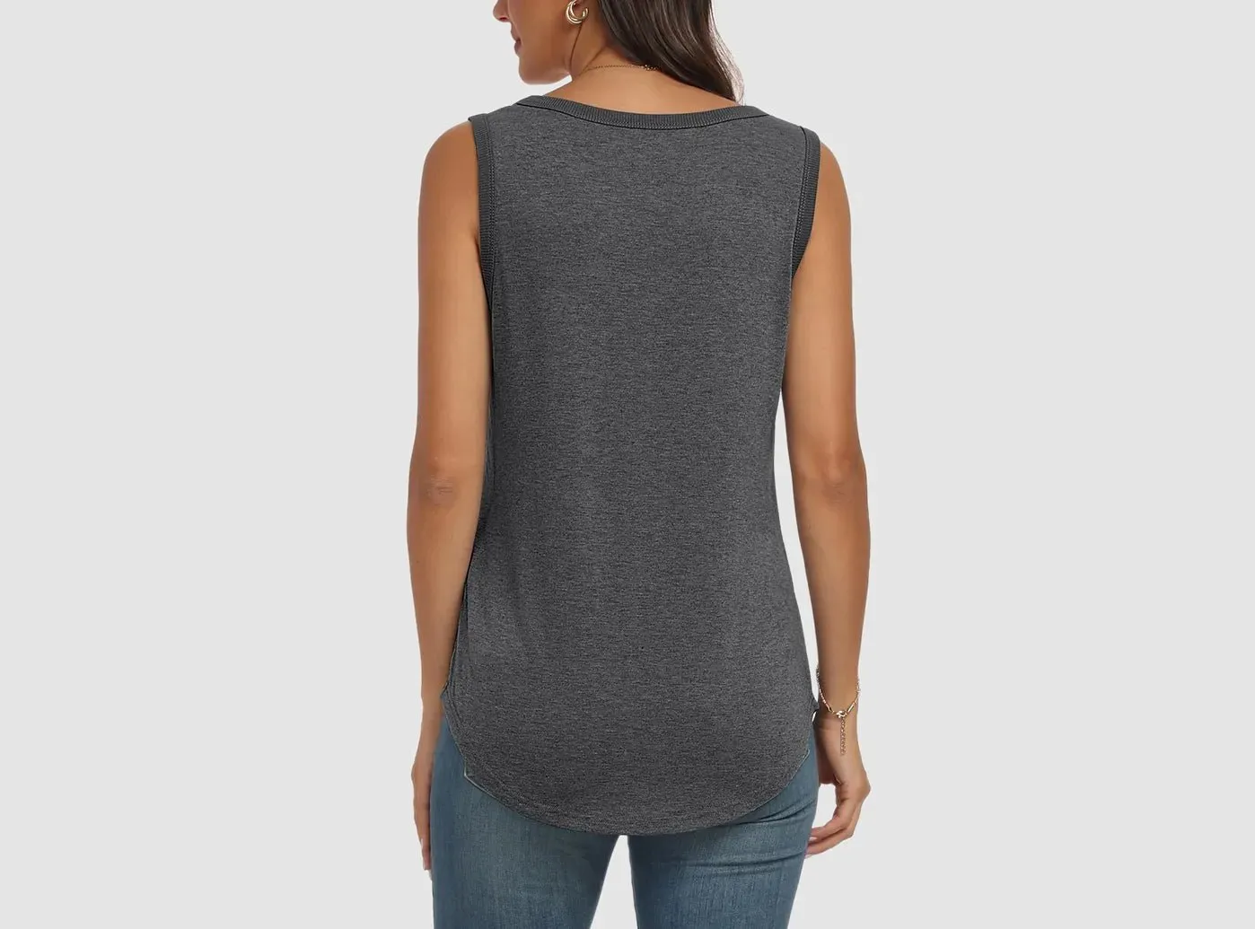 FitVille Women's Loose-Fit Sleeveless Top
