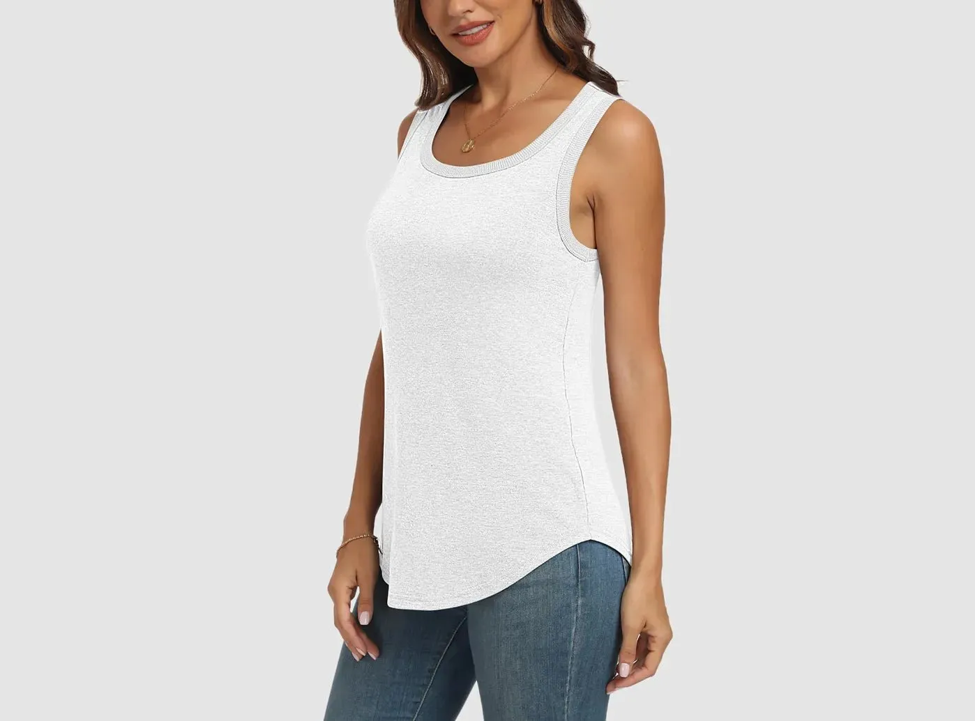 FitVille Women's Loose-Fit Sleeveless Top