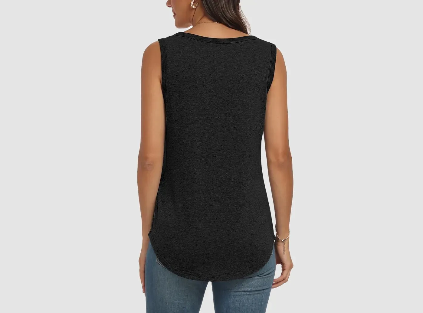 FitVille Women's Loose-Fit Sleeveless Top