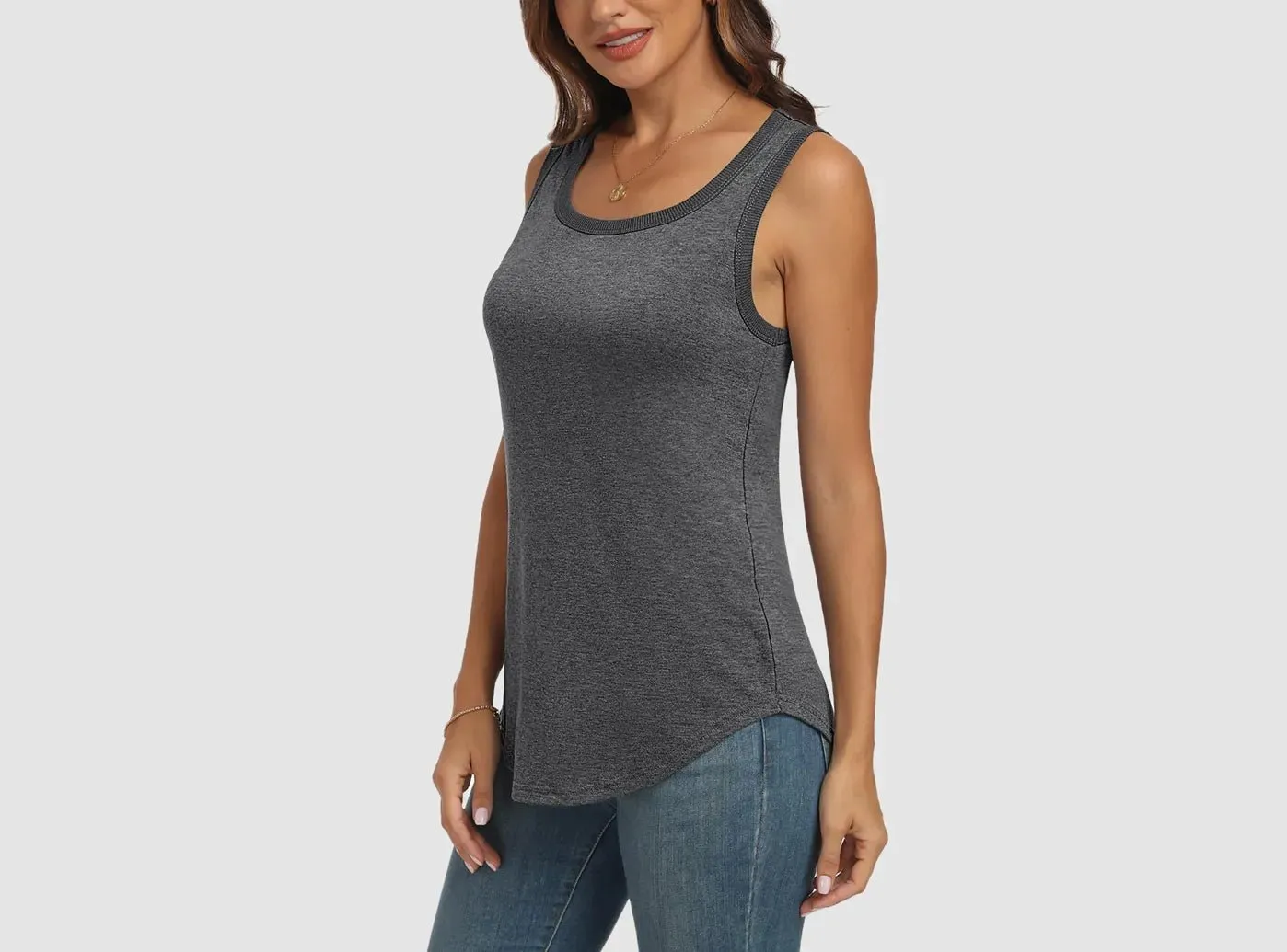 FitVille Women's Loose-Fit Sleeveless Top