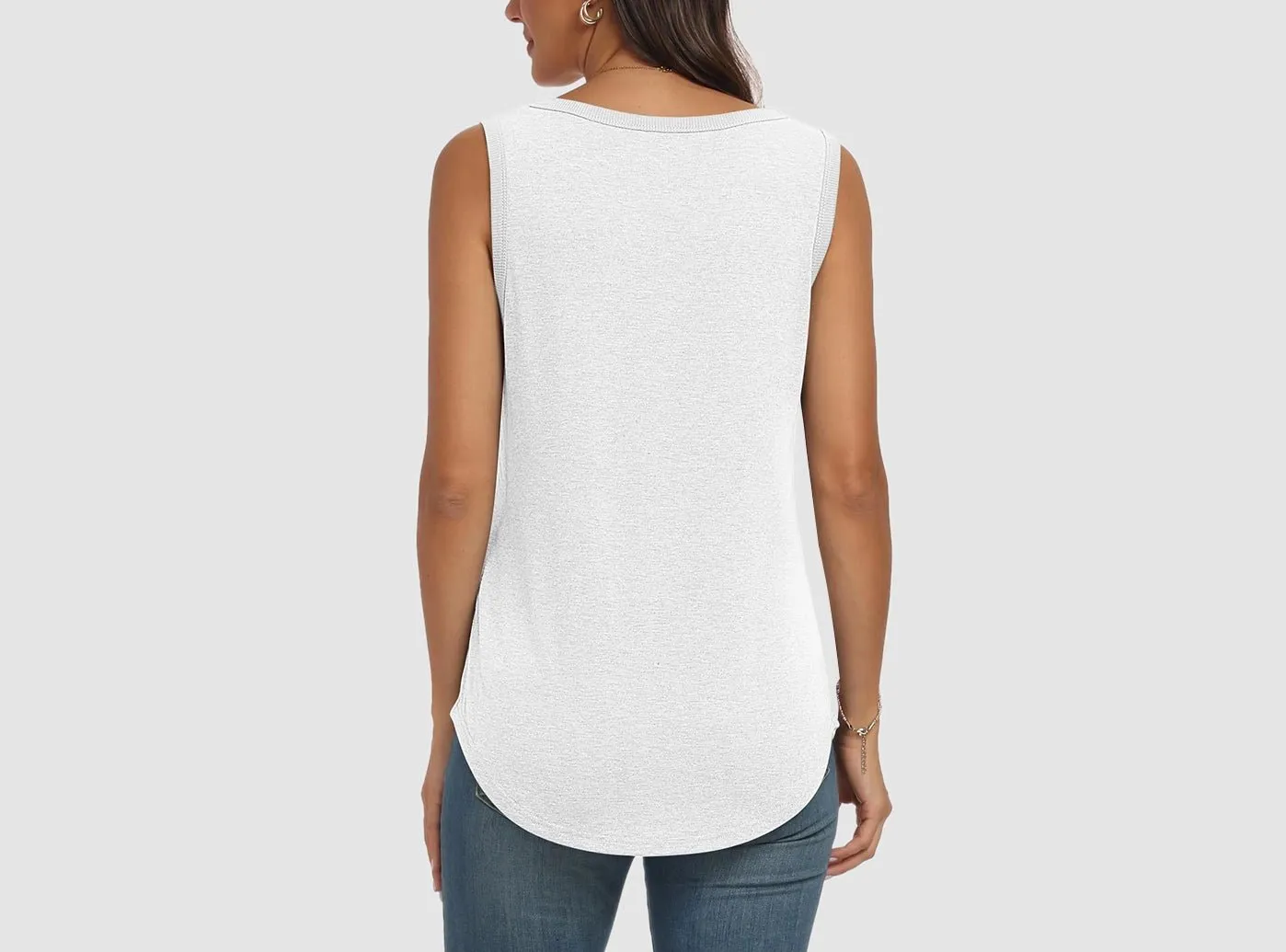 FitVille Women's Loose-Fit Sleeveless Top