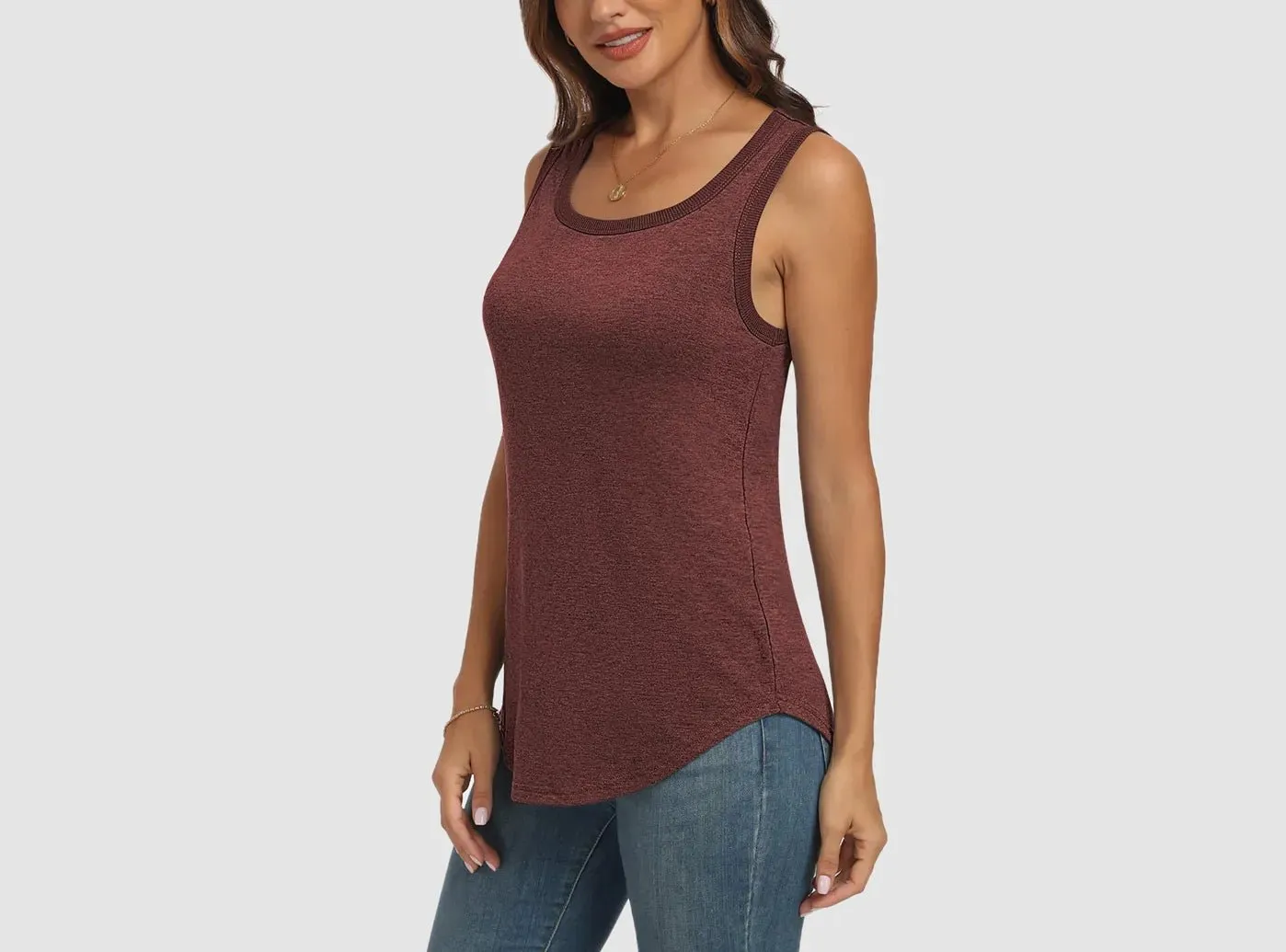 FitVille Women's Loose-Fit Sleeveless Top
