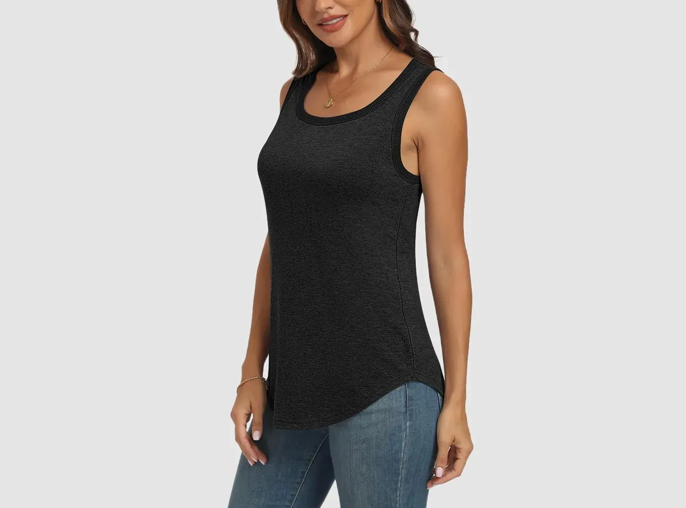 FitVille Women's Loose-Fit Sleeveless Top