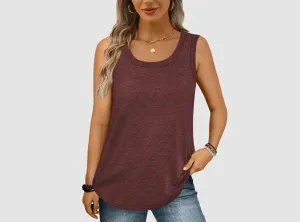 FitVille Women's Loose-Fit Sleeveless Top