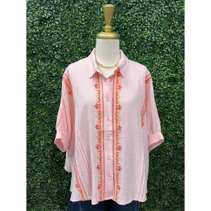 Freesia Embroidered Top