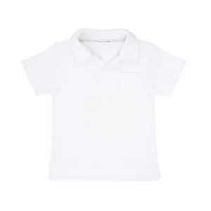 French Terry White Polo
