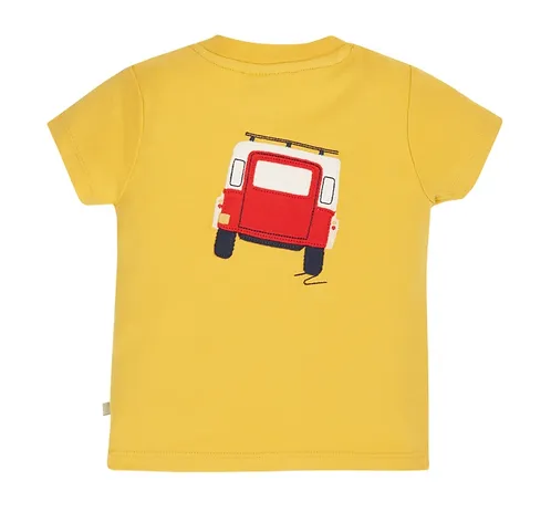 Frugi Scout Applique Top Bumblebee Vehicle
