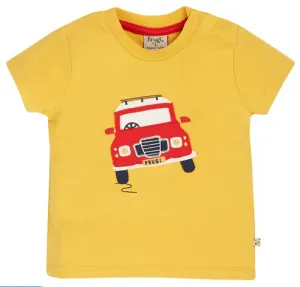 Frugi Scout Applique Top Bumblebee Vehicle