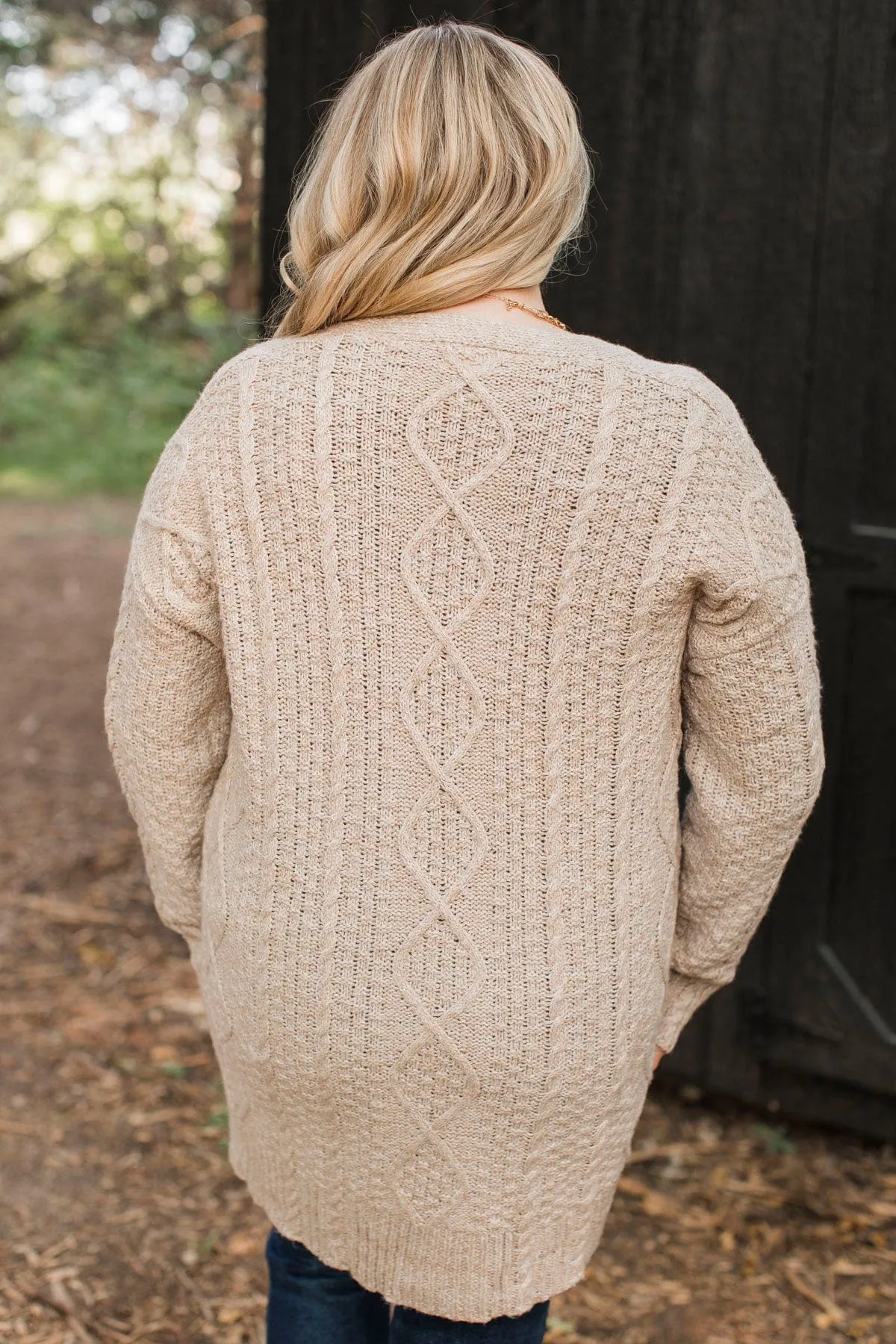 Fulfill Your Promise Knit Cardigan- Beige
