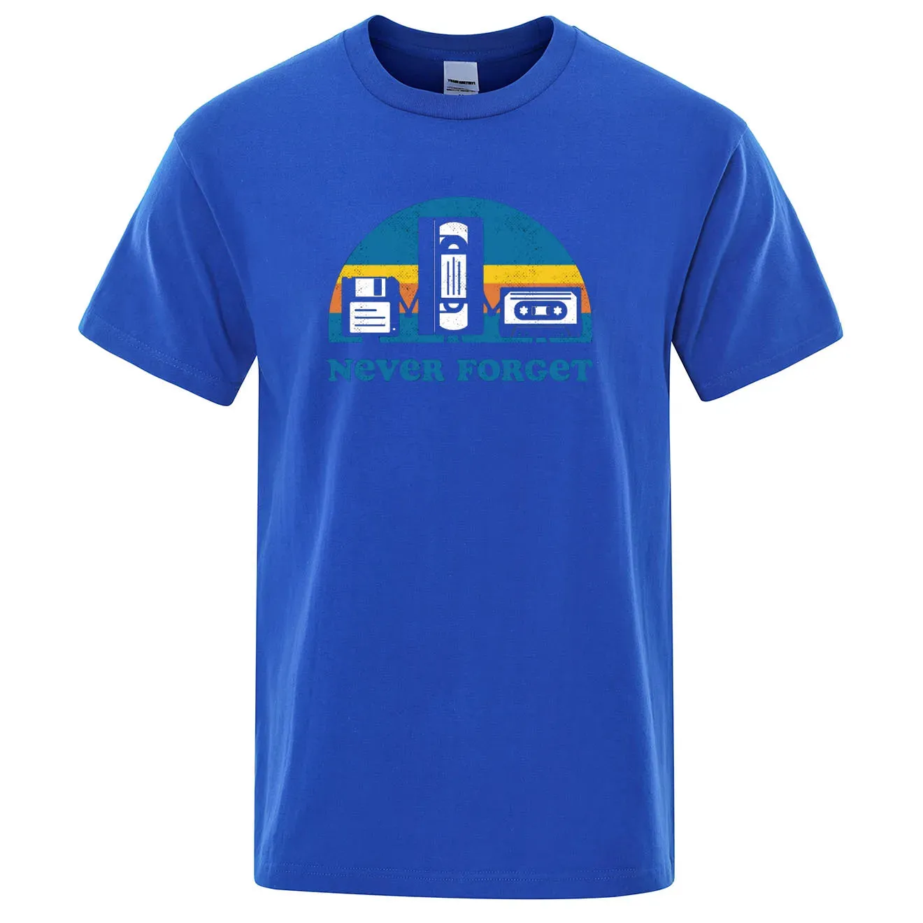 Funny Music Print Oversized Tee for Men
