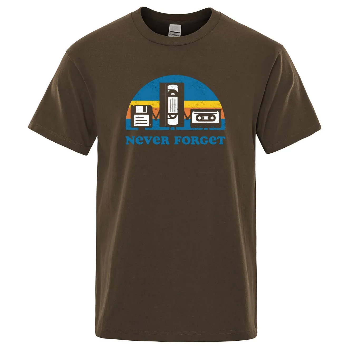 Funny Music Print Oversized Tee for Men