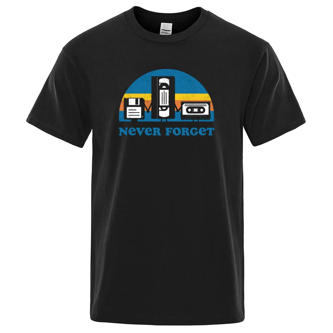 Funny Music Print Oversized Tee for Men