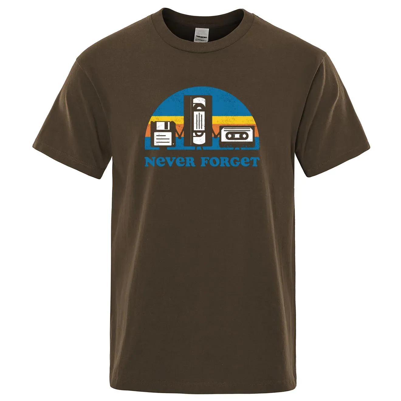 Funny Music Print Oversized Tee for Men