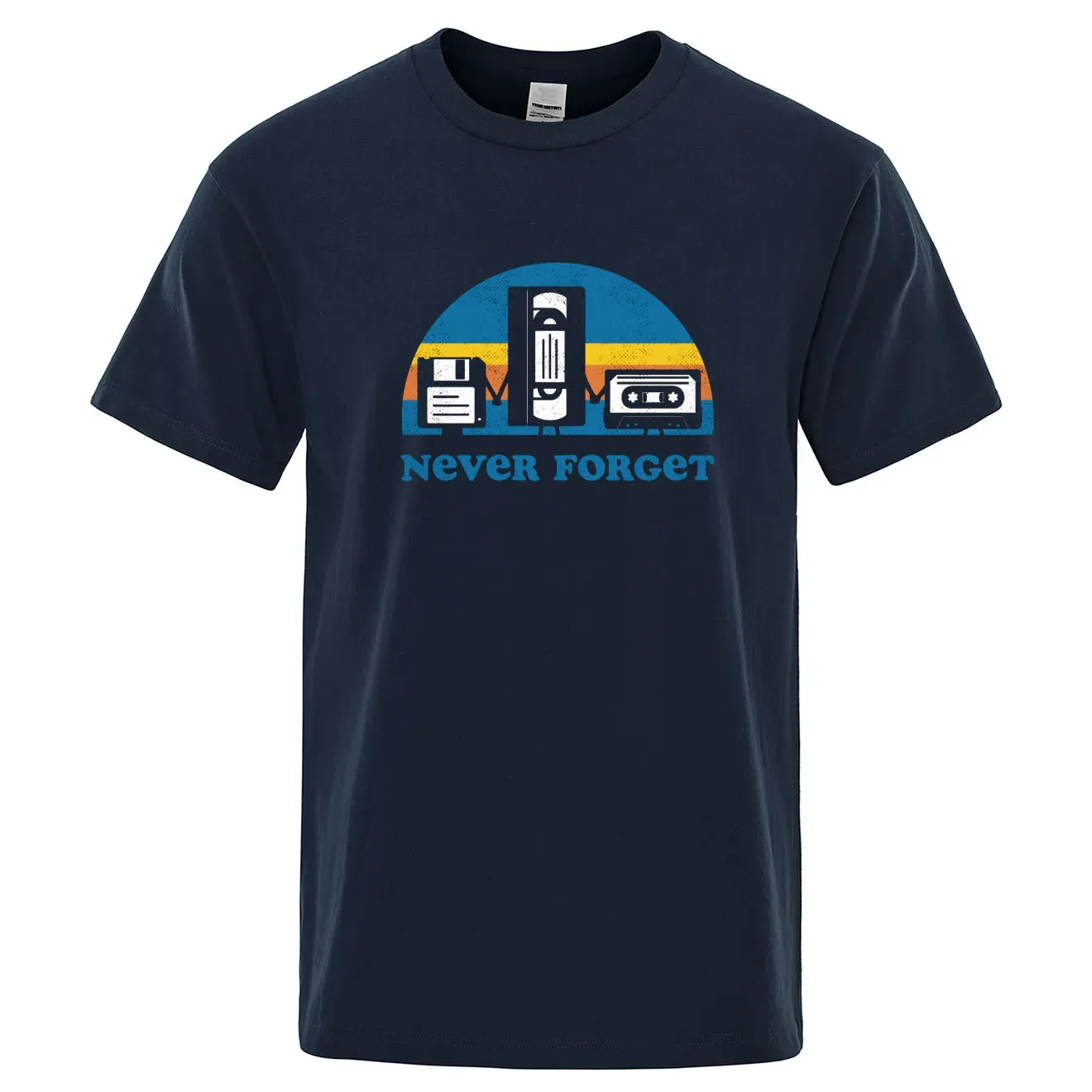 Funny Music Print Oversized Tee for Men