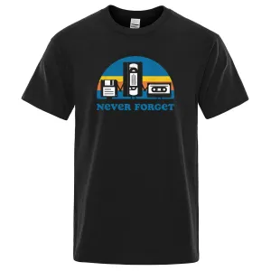 Funny Music Print Oversized Tee for Men